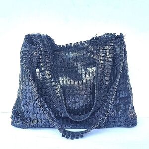 Braccialini Vintage 80's Leather Shoulder Bag